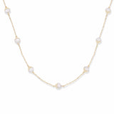 Revel Diamond Bead Station Necklace