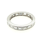 Oscar Heyman Platinum 2.82ctw 18 Fg Vs Baguette Diamond End To End Channel Set Eternity Band 
Size 6.5