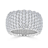 18kt Diamond Pave Stretch Ring