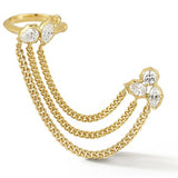 Posey Cuff Duo Chain Earring (Right)