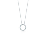 Roberto Coin 18kt White Gold Circle Diamond Pendant