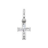 Mini French-Cut Carmela Cross Charm