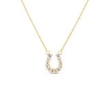 Roberto Coin 18kt Yellow Gold Diamond Horseshoe Pendant Necklace