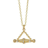 18kt Mogul Heriloom Diamond Toggle Pendant