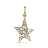 Small Kinsley Diamond Cobblestone Star Charm