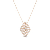 Roberto Coin 18kt Rose Gold Large Diamante Marquise Pendant Necklace