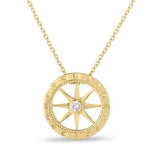Roberto Coin 18kt Yellow Gold Diamond Compass Pendant Necklace