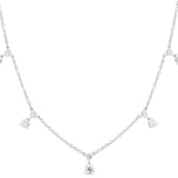 Roberto Coin 18kt White Gold Five Station Diamond Dangle Necklace