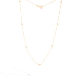 Roberto Coin 18kt Rose Gold Seven Station Diamond Necklace