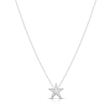 Roberto Coin 18kt White Gold Diamond Star Necklace