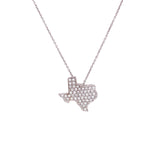 Roberto Coin 18k White Gold Diamond Texas Necklace