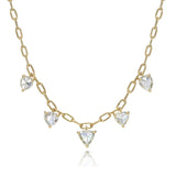 Five Stone Cailyn Rose Cut Diamond Necklace