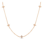 Roberto Coin 18kt Five Station Quad Love By The Yard Necklace