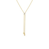 Roberto Coin 18kt Yellow Gold Diamond Flower Lariat Necklace