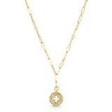 Roberto Coin 18kt Yellow Gold Small Venetian Medallion Cutout Necklace