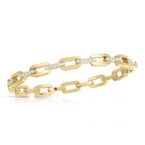 Roberto Coin 18kt Yellow Gold  Navarra Diamond Bangle