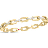 Roberto Coin18kt Yellow Gold Navarro Hard Chain Link Bangle