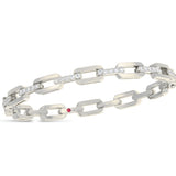 Roberto Coin 18kt Yellow Gold Diamond Navarro Chain Link Bangle