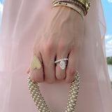 Move Noa Semi Pave Diamond Bangle