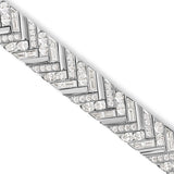 Platinum Diamond Chevron Masterpiece Bracelet
