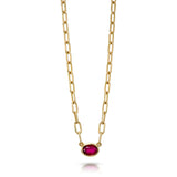 Leah Ruby Necklace