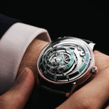 Trilobe Une Folle Journée, Rhodium-plated Green