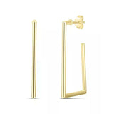 Roberto Coin 18kt Yellow Gold  Small Square Hoop Earrings
