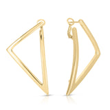 Roberto Coin 18kt Yellow Gold Classic Open Triangle Earrings