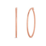 Roberto Coin 18kt Rose Gold Large Hoop Earrings