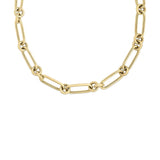 Roberto Coin 18kt Yellow Gold  Alternating Rectangle And Round Link Chain