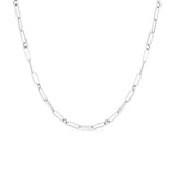 Roberto Coin 18kt White Gold Paper Clip And Round Chain