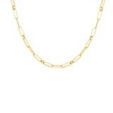 Roberto Coin 18kt Yellow Gold Hollow Paperclip Link Chain