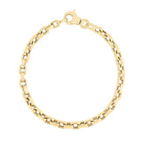 Roberto Coin 18kt Yellow Gold  Square Link Chain Bracelet