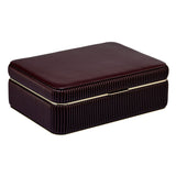 The Medium Bella Jewelry Box in Bordeaux