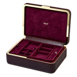 The Medium Bella Jewelry Box in Bordeaux