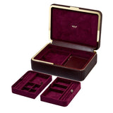 The Medium Bella Jewelry Box in Bordeaux