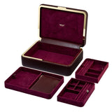The Medium Bella Jewelry Box in Bordeaux