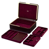 The Large Bella Jewelry Box in Bordeaux