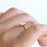 Rhombus Diamond Engagement Ring