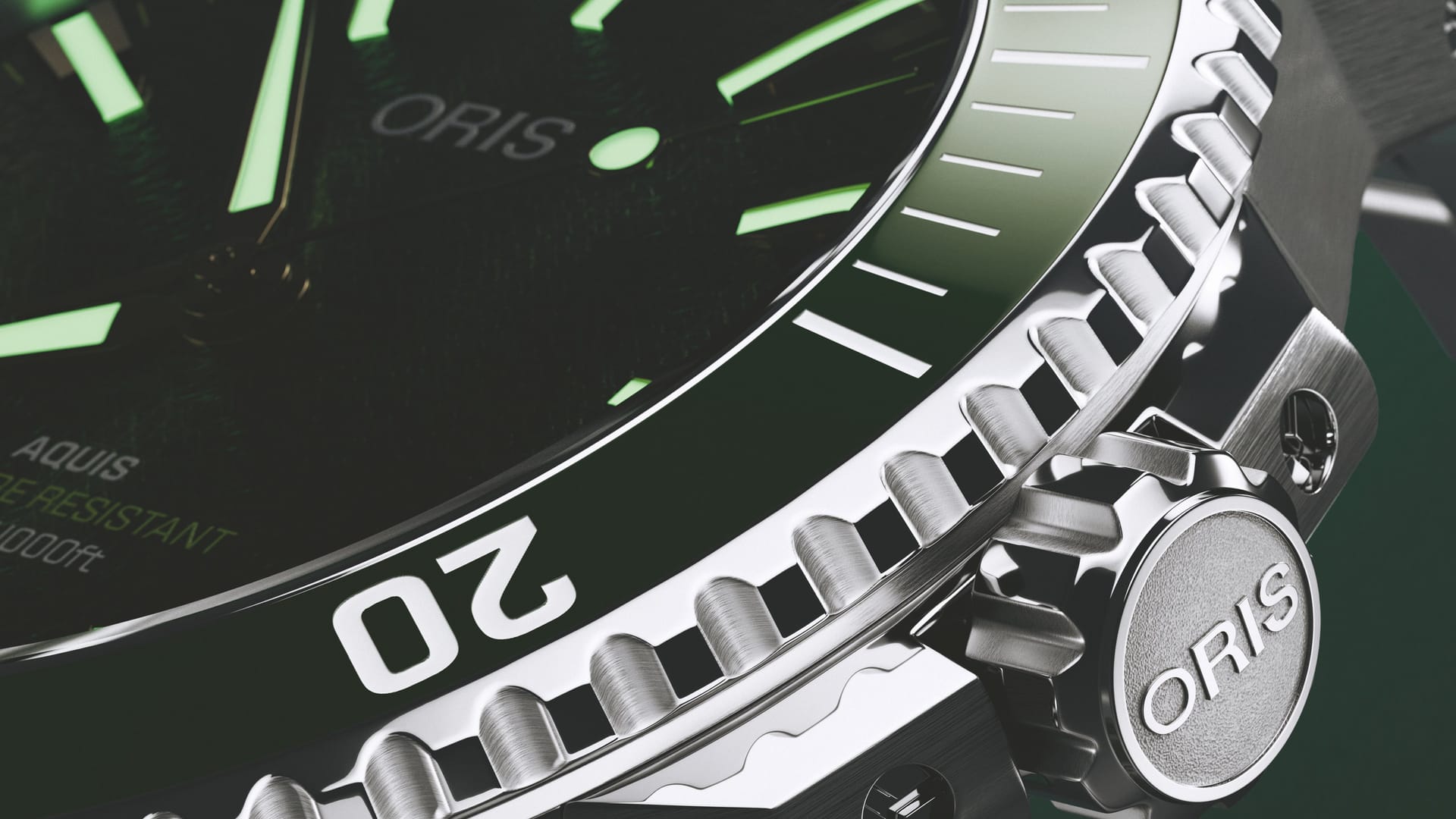 Oris Aquis Date Kelp Forest Limited Edition 41.5mm 0173377874187