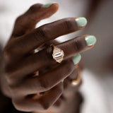 Geometric Emerald Cut Diamond Engagement Ring