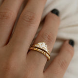 Diamond Art Deco Style Engagement Ring