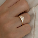 Diamond Art Deco Style Engagement Ring