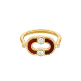 Magnetic Diamond & Stone Inlay Ring