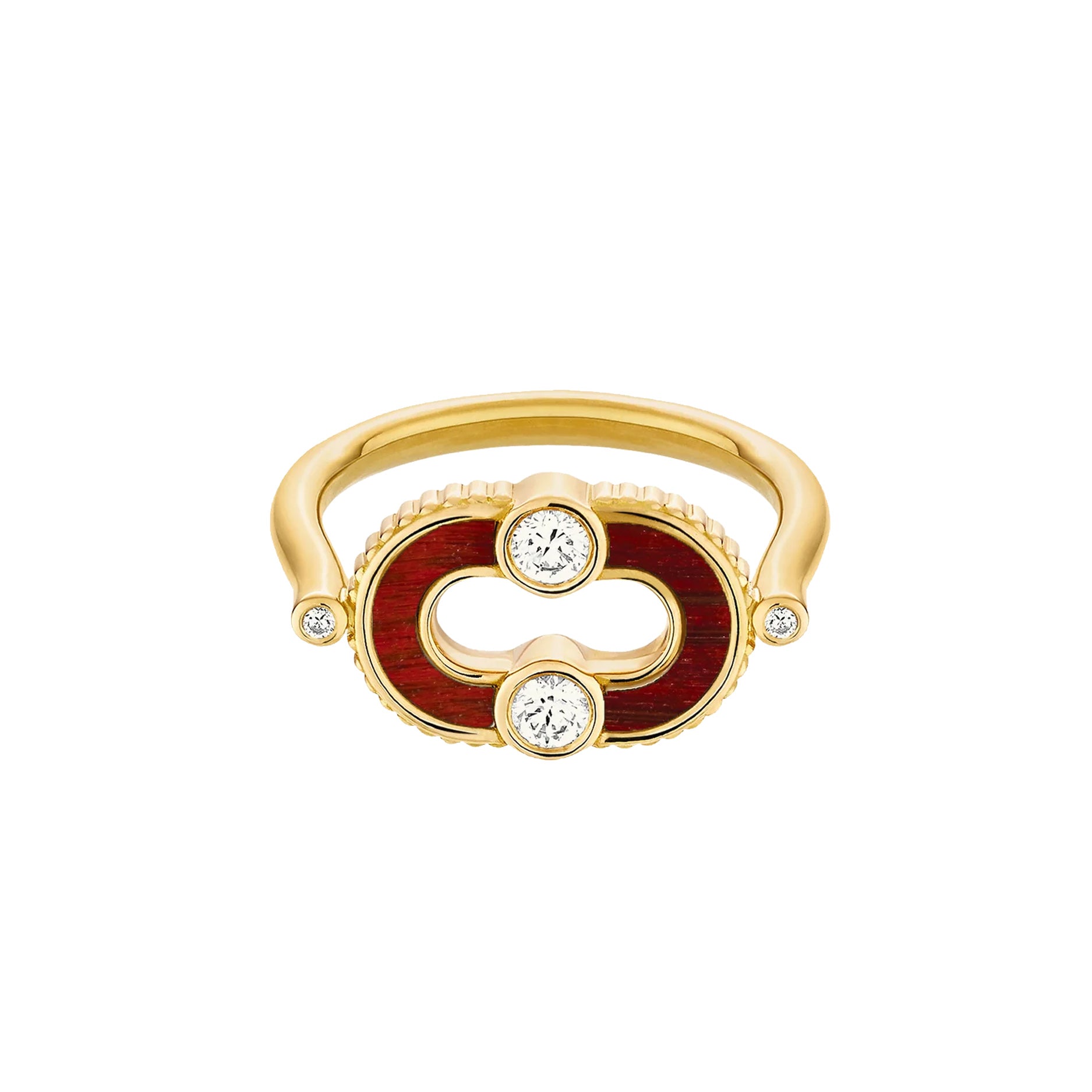 Magnetic Diamond & Stone Inlay Ring