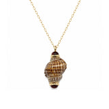 Citrine & Brown Shell Charm