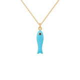 Turquoise Fish Charm