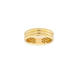 Triple Ridged Row Stacking Ring