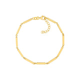 Short Bar Station Chain Bracelet