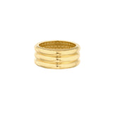 Large Triple Ridge Row Stacking Ring